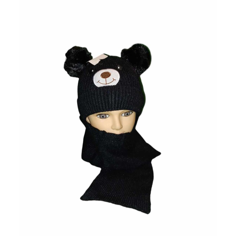 Ensemble Bonnet & Echarpe ourson