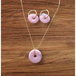 Ensemble boucle d'oreille & collier