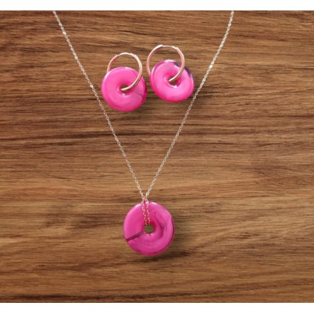 Ensemble boucle d'oreille & collier