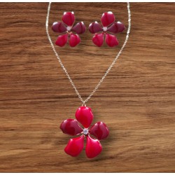 Ensemble boucle d'oreille & collier