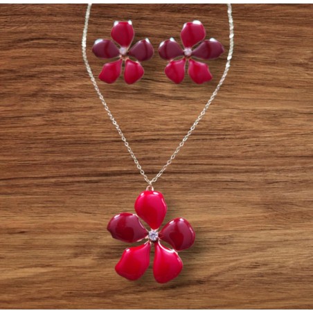 Ensemble boucle d'oreille & collier